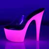 Pleaser - ADORE701UVG Mules à talons - Chaussures de pole dance - Noir/Rose Product image